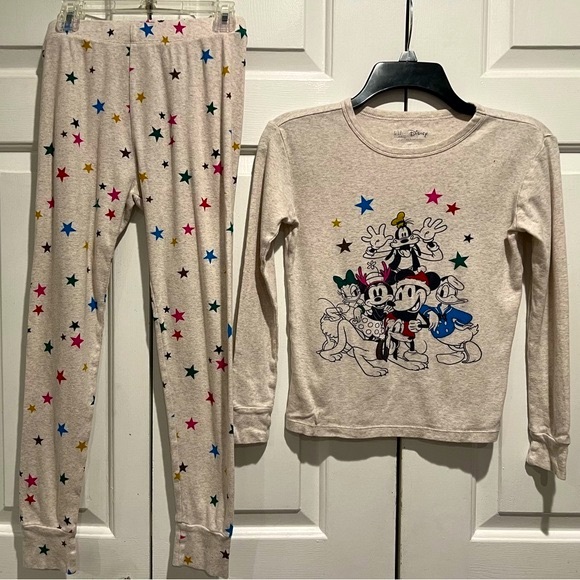 2 Pc Gap Kids ⭐️ Disney Christmas 🎄 100% Organic Cotton, Pajama Set - Picture 4 of 11